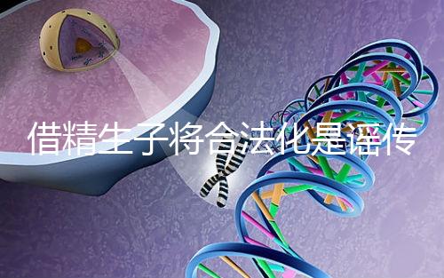 借精生子將合法化是謠傳，多地精子庫倡議捐精內(nèi)幕揭曉