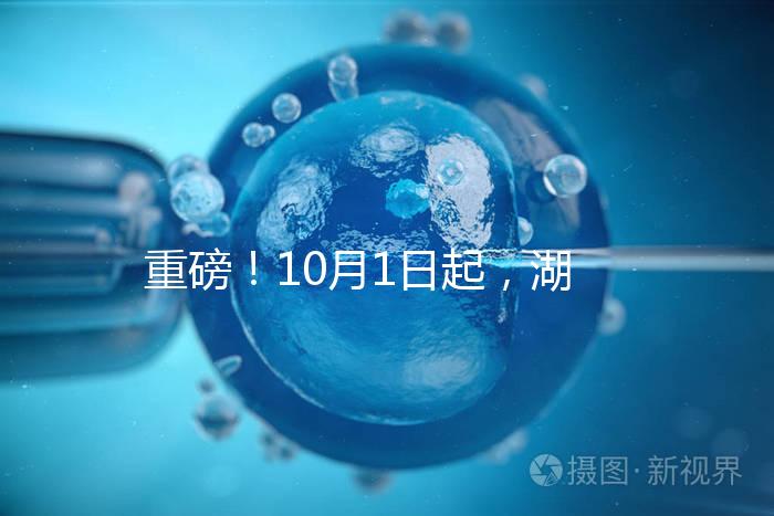 重磅！10月1日起，湖南省試管嬰兒納入醫保報銷（附29家醫保定點醫院）